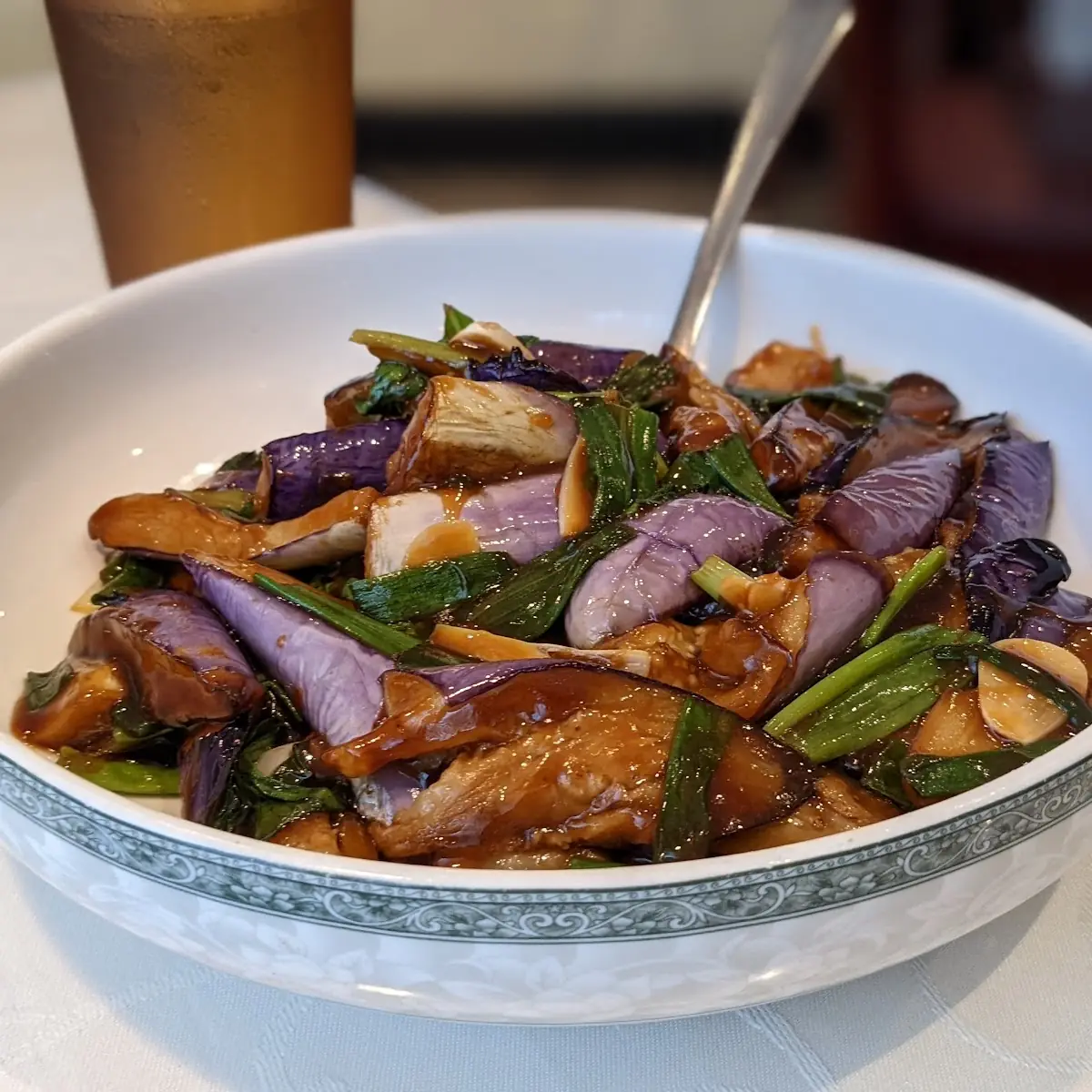 eggplant in basil sauce 三杯茄子